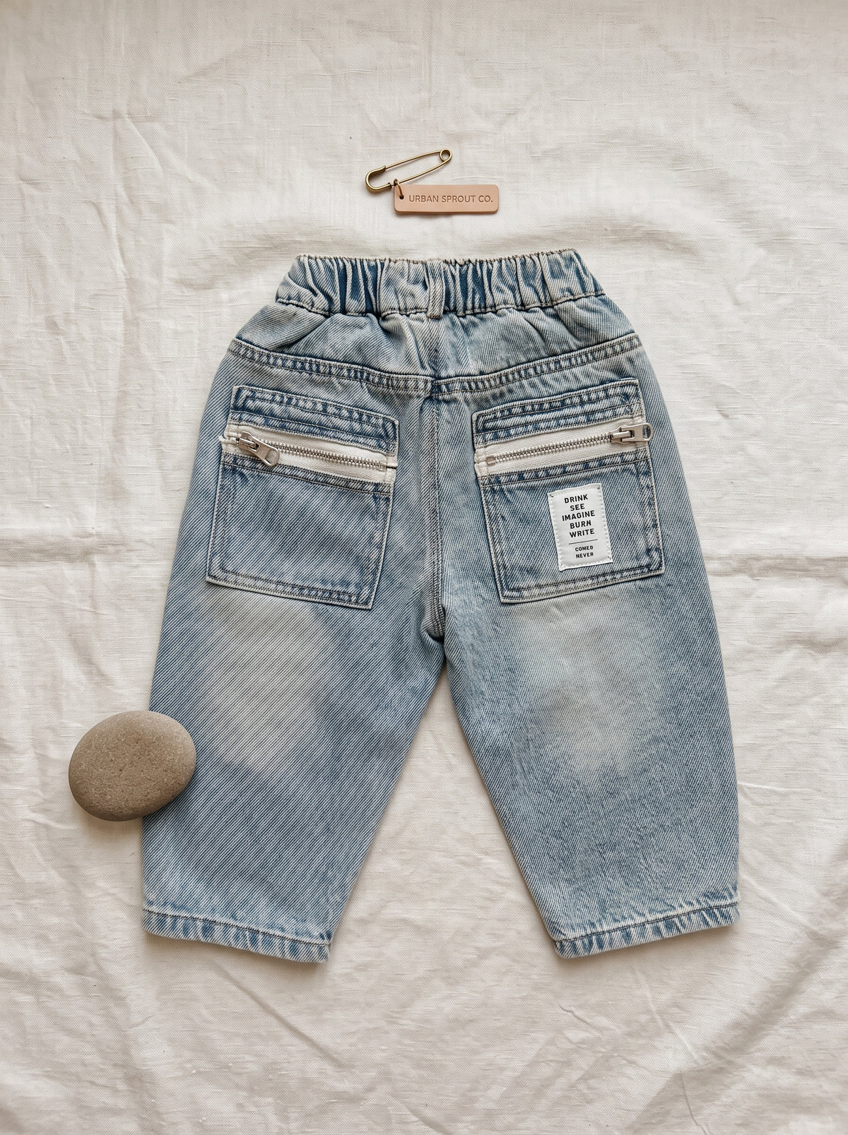 Boys' Light Wash Relaxed-Fit Denim Jeans