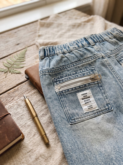 Boys' Light Wash Relaxed-Fit Denim Jeans